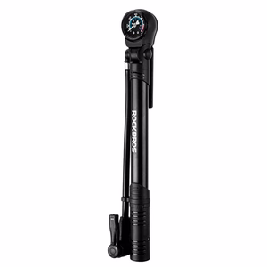 Rockbros 42310006001 jalgrattapump manomeetriga - must