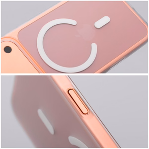 Ümbris GO ORANGE ühildub MagSafe jaoks IPHONE 17 Pro läbipaistev