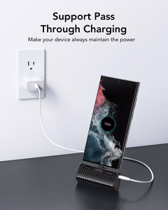 Внешний аккумулятор Veger PlugOn (W0558) PD QC3.0 3A 20W 5000 mAh со встроенным коннектором Type C чёрный