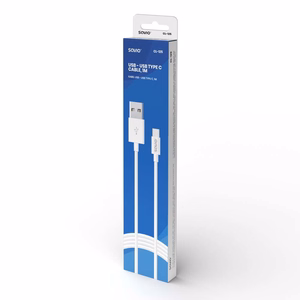 Savio CL-125 USB kaabel USB 2.0 1 m USB A USB C valge