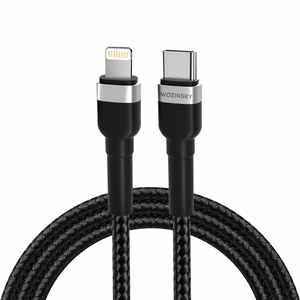 Wozinsky WNBCL1 Lightning / USB-C PD 30W kaabel 1 m - must