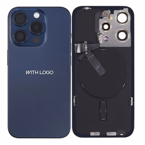 Задняя крышка совместимая с iPhone 15 Pro Max / синий титан / (все части включены) / OEM