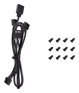 DeepCool FL12R 3-in-1 arvutikorpuse ventilaator 12 cm must 3 tk