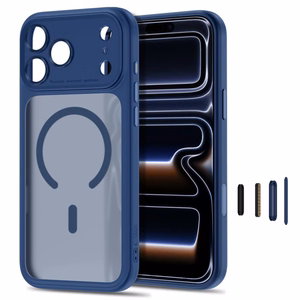 Tech-Protect MagPeak MagSafe CC ümbris mudelitele iPhone 18 Pro Max / 17 Pro Max, matt tumesinine