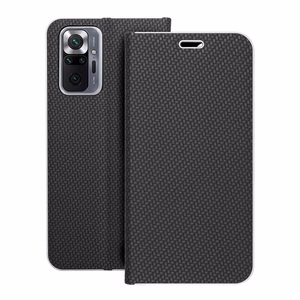 Чехол-книжка для Xiaomi Redmi NOTE 10 PRO Luna Book Carbon чёрный