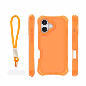 Safepop ümbris rihmaga iPhone 17 6,3" jaoks oranž