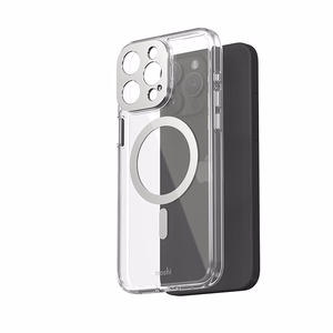 Moshi iGlaze MagSafe ümbris seadmele iPhone 15 Pro Max, Luna Silver värvitoonis