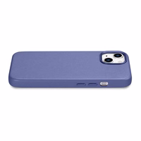 iCarer Case nahast ümbris iPhone 14-le helelilla (WMI14220705-LP) (MagSafe ühilduv)