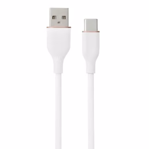 Silicone Kaabel USB Type-A - Type-C (valge, 1m)