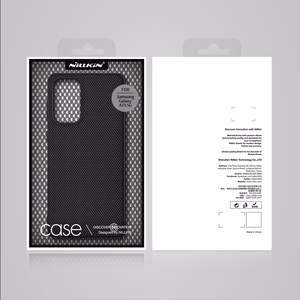 Nillkin Textured Case vastupidav tugevdatud ümbris koos geelraami ja nailonist tagaküljega Samsung Galaxy A73 jaoks must
