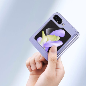 Dux Ducis Bril leather ümbris jaoks Samsung Galaxy Z Flip 5 5G - lilla