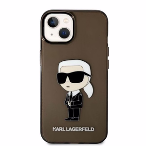 Чехол Karl Lagerfeld Ikonik Karl для iPhone 14 Plus — чёрный