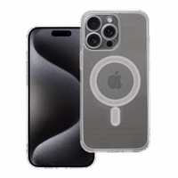 CLEAR MAG ÜMBRIS with camera protection compatible with MagSafe jaoks IPHONE 15 Pro Max läbipaistev