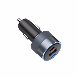 Car laadija Forcell F-Energy Alu 2 x USB C + USB A QC4.0 PD SFC2.0 4,5A 65W hall