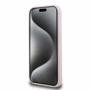 Силиконовый чехол Karl Lagerfeld Karl&Choupette MagSafe для iPhone 15 Pro Max - розовый
