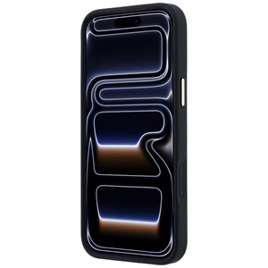 Guess Peony 4G Small Logo MagSafe-ümbris iPhone 17 Pro Max / 18 Pro Max jaoks, must