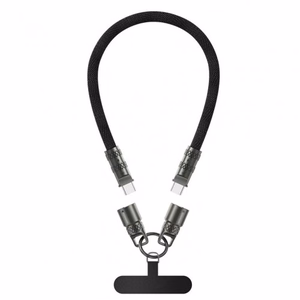 USB Kaabel Essager Rope must 60W Type-C / Type-C 30cm