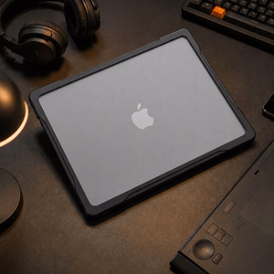 Tech-Protect Velar Case for MacBook Air 13" 2023 / 2024 / 2025 / 2026 - Transparent Black