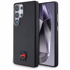 DKNY Leather Heart of NY Ümbris jaoks Samsung Galaxy S25 Ultra - Must