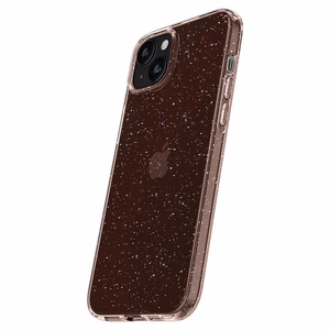 Spigen Liquid Crystal Glitter iPhone 15 Plus Ümbris - roosa/Clear