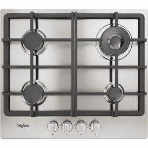 Whirlpool TGML 661 IX R sisseehitatud roostevabast terasest gaasipliit, 58 cm, 4 tsooni