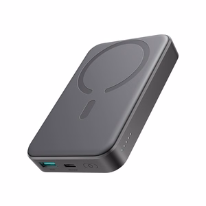 Joyroom JR-W020 20W 10000mAh MagSafe Power Bank + USB-C - USB-C 0.25m kaabel - must