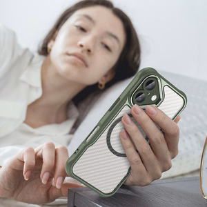 Leading Series MagSafe Silicone Ümbris jaoks iPhone 16 - Roheline