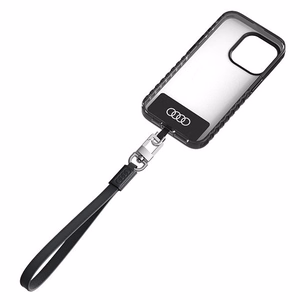 Audi universaalne telefoni rihm 28cm 10mm nahast must AU-HSLSL-GT/D1-BK