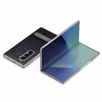 Dux Ducis Stex Ümbris jaoks Samsung Galaxy Z Fold 7 koos 360° Alus - must