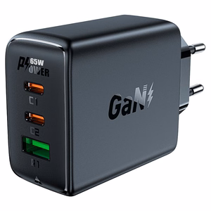 Acefast fast Laadija GaN (2xUSB-C / USB-A) PPS / PD / QC4+ 65W must (A41)