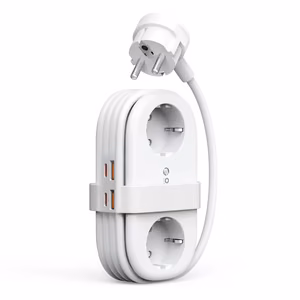 Orico AP3 20W GaN 5in1 Power Strip 2x AC + 2x USB-A + 1x USB-C - White