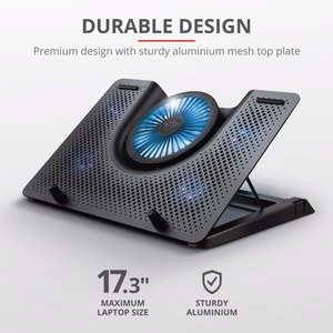 Trust GXT 1125 Quno sülearvuti alus must 43.2 cm (17")