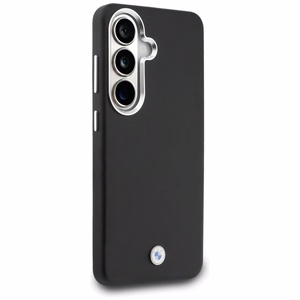 Чехол BMW Sign Metal Logo MagSafe для Samsung Galaxy S26+, чёрный