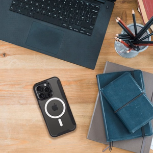 SMART MAG Book ümbris ühildub MagSafe jaoks IPHONE 16 must