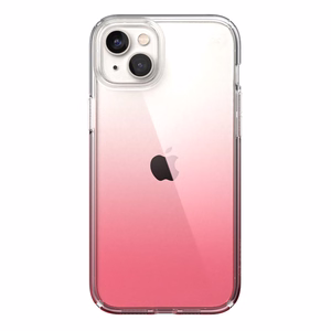 Speck Presidio Perfect-Clear + Ombre ümbris seadmele iPhone 15 Plus / 14 Plus, Microban mikroobivastase kaitsega, Clear / Vintage Rose Fade värvikombinatsioon