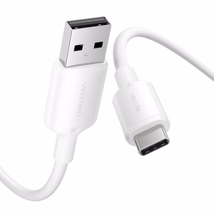 USB 2.0 A to USB-C 3A kaabel Vention CTQWF 1M (valge)
