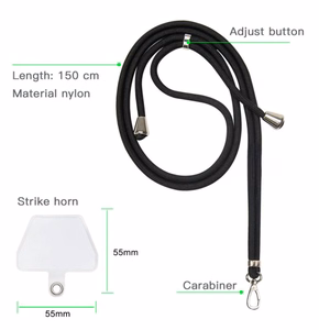 Universal neck strap jaoks phones roosa