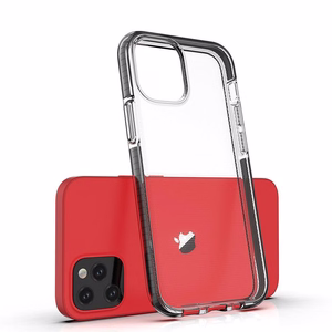 Spring Case selge TPU geelist kaitsekate värvilise raamiga iPhone 13 mini jaoks kollane