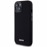 DKNY Liquid Silicone Small Metal Logo MagSafe Ümbris jaoks iPhone 14/15/13 - Must
