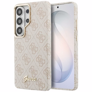 Guess ümbris 4G Script MagSafe Samsung Galaxy S26 Ultra jaoks roosa