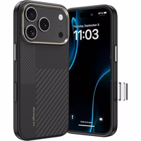 Benks Montage Magnetic Armor Pro Kevlar Ümbris Metal Frame 600D+1500D (MA70) jaoks Iphone 17 Pro Max must (Camera Control Button)