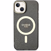 Guess Glitter kuldne MagSafe ümbris jaoks iPhone 14 - must