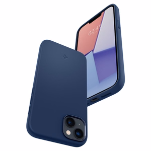 Spigen Silicone Fit Mag чехол с MagSafe для iPhone 14 Plus - синий