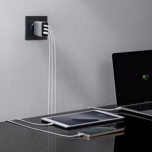 Cuktech 65W GaN 2xUSB-C 1xUSB-A Wall Laadija - Hall