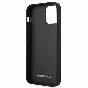AMG nahast kuumalt tembeldatud ümbris iPhone 12 Pro Max'ile - must