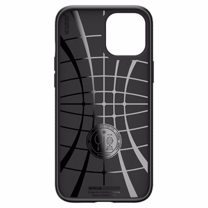 Spigen Liquid Air ümbris iPhone 12 / iPhone 12 Pro jaoks - matt must
