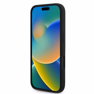 Karl Lagerfeld Silicone Nauble Heads Print MagSafe Ümbris jaoks iPhone 16 - must