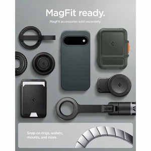 Spigen Liquid Air Mag MagSafe ümbris mudelile Google Pixel 11 – värv: tumeroheline