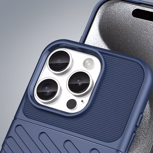 Thunder Ümbris jaoks iPhone 16 Pro Max Silicone Ümbris - Sinine