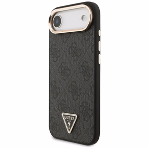 GUESS ümbris jaoks IPHONE 17 Air compatible with MagSafe GUHMP17MP4GTDGMK (4G PU W/ Triangle Logo) kuldne must